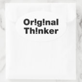 Sticker Ovale Original Thinker (Sac)