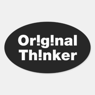 Sticker Ovale Original Thinker