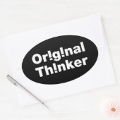 Sticker Ovale Original Thinker (Enveloppe)