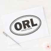 Sticker Ovale Orlando Floride (Enveloppe)