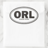 Sticker Ovale Orlando Floride (Sac)