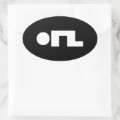 Sticker Ovale ORZ Emoticon Kaomoji Emoji (Sac)