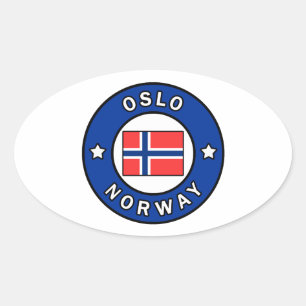 Sticker Ovale Oslo Norvège