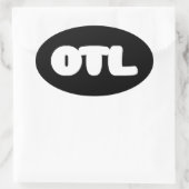 Sticker Ovale OTL Emoticon ~ Élang coréen (Sac)