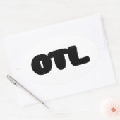 Sticker Ovale OTL Emoticon ~ Élang coréen (Enveloppe)