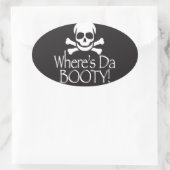 Sticker Ovale Où est Da Booty ? (Sac)