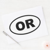 Sticker Ovale OU Oregon (Enveloppe)