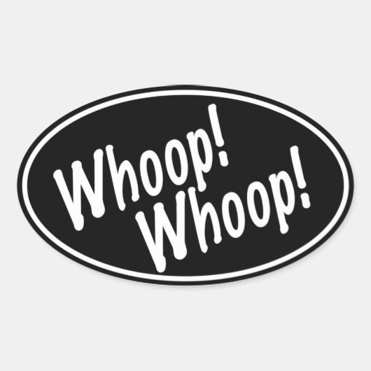 Sticker Ovale Ouah ! Ouah ! (Devant)