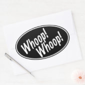 Sticker Ovale Ouah ! Ouah ! (Enveloppe)