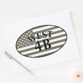 Sticker Ovale Ouest 4B (Enveloppe)