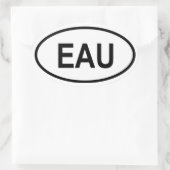 Sticker Ovale Ouganda "EAU" (Sac)