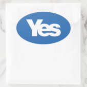 Sticker Ovale Oui Écosse Scotland Scottish Independence 2014 aut (Sac)