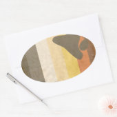 STICKER OVALE OURS (Enveloppe)