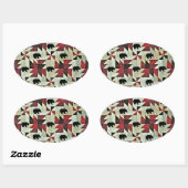 Sticker Ovale Ours (Feuille)