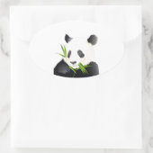 Sticker Ovale Ours Panda (Sac)