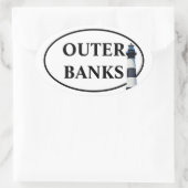 STICKER OVALE OUTER BANKS (Sac)