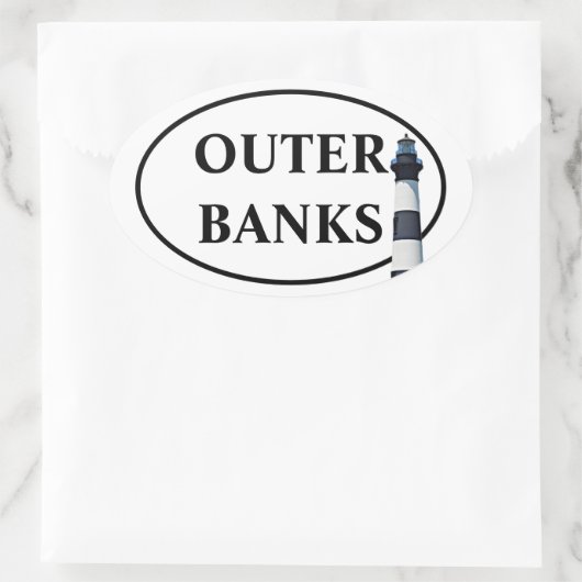 STICKER OVALE OUTER BANKS (Sac)