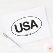 Sticker Ovale Oval des États-Unis (Enveloppe)