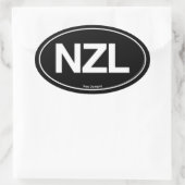 Sticker Ovale Oval néo-zélandais (Sac)