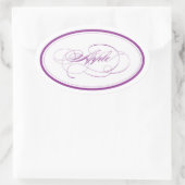 Sticker Ovale Oval personnalisé_Apple (Sac)