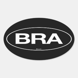 Sticker Ovale Ovale du Brésil