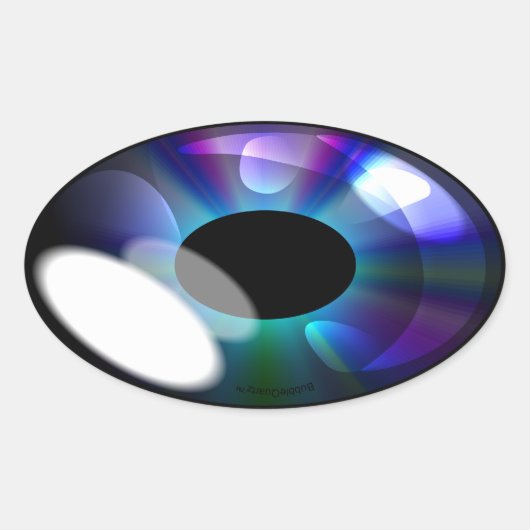 Sticker Ovale Ovales brillants oculaires (Devant)