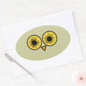 Sticker Ovale Owl Eyes (Enveloppe)