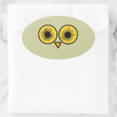 Sticker Ovale Owl Eyes (Sac)
