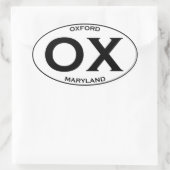 Sticker Ovale OX - Oxford Maryland (Sac)