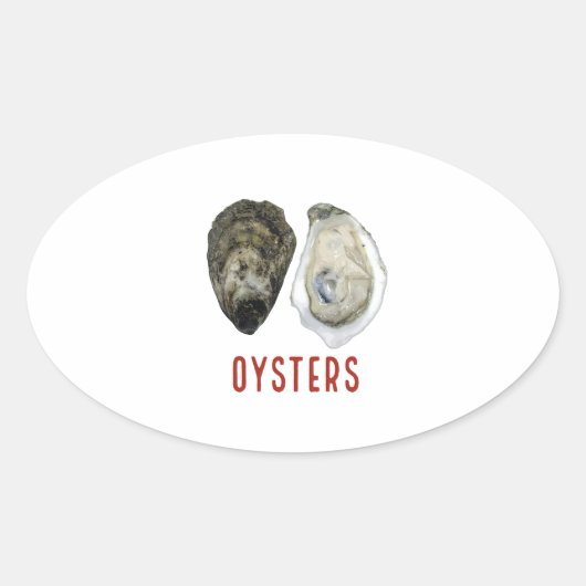 STICKER OVALE OYSTERS (Devant)