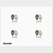 STICKER OVALE OYSTERS (Feuille)