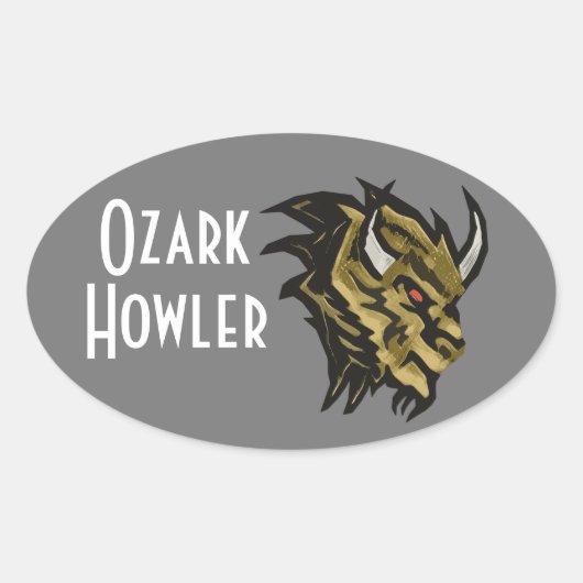 Sticker Ovale Ozark Howler (Devant)