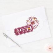 STICKER OVALE P.E.O. (Enveloppe)