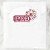 STICKER OVALE P.E.O. (Sac)