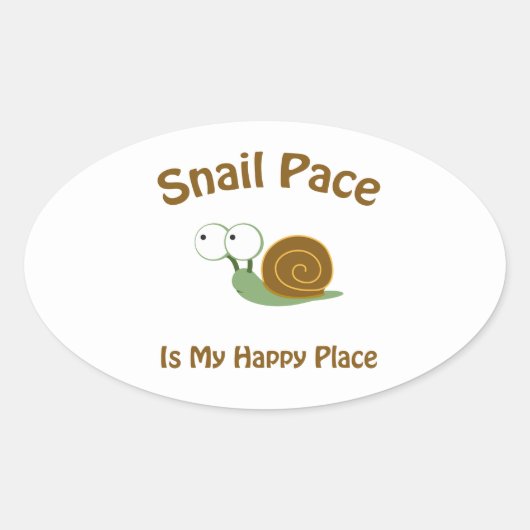 Sticker Ovale Pace de l'escargot (Devant)