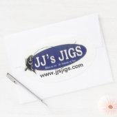 Sticker Ovale Pack 4 de JJ's Jigs (Enveloppe)