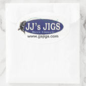 Sticker Ovale Pack 4 de JJ's Jigs (Sac)