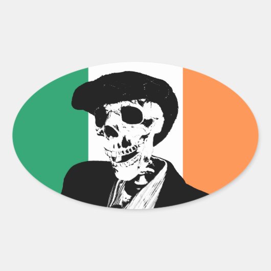 Sticker Ovale Paddy Pogue en plastique Petite fenêtre Oval (Devant)