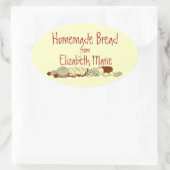 Sticker Ovale Pain Maison Personnalisez-Le (Sac)