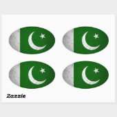 Sticker Ovale Pakistan (Feuille)