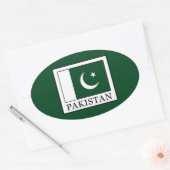 Sticker Ovale Pakistan (Enveloppe)