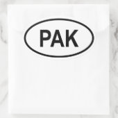 Sticker Ovale Pakistan "PAK" (Sac)
