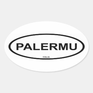 STICKER OVALE PALERMU