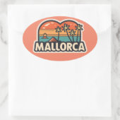 Sticker Ovale Palma de Majorque (Sac)