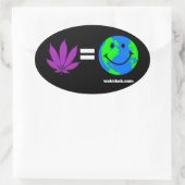 Sticker Ovale Panacée = Terre heureuse (Sac)