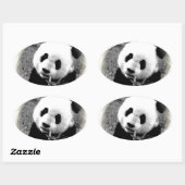 Sticker Ovale Panda Eyes (Feuille)