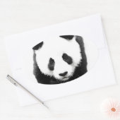 Sticker ovale Panda Face (Enveloppe)