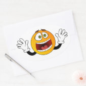 Sticker Ovale Panique Emoji (Enveloppe)