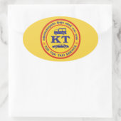 Sticker Ovale Panneau de service de taxi Tuk Tuk, Thaïlande (Sac)