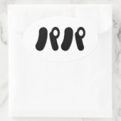 Sticker Ovale Papa japonais パ パ | Nihongo (Sac)